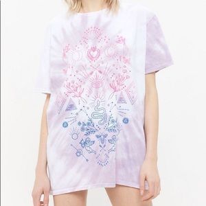 project social t symbols tie dye t shirt dress